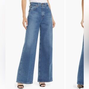 NWT AG Deven High Rise Ultra Wide Leg Jeans Size 27